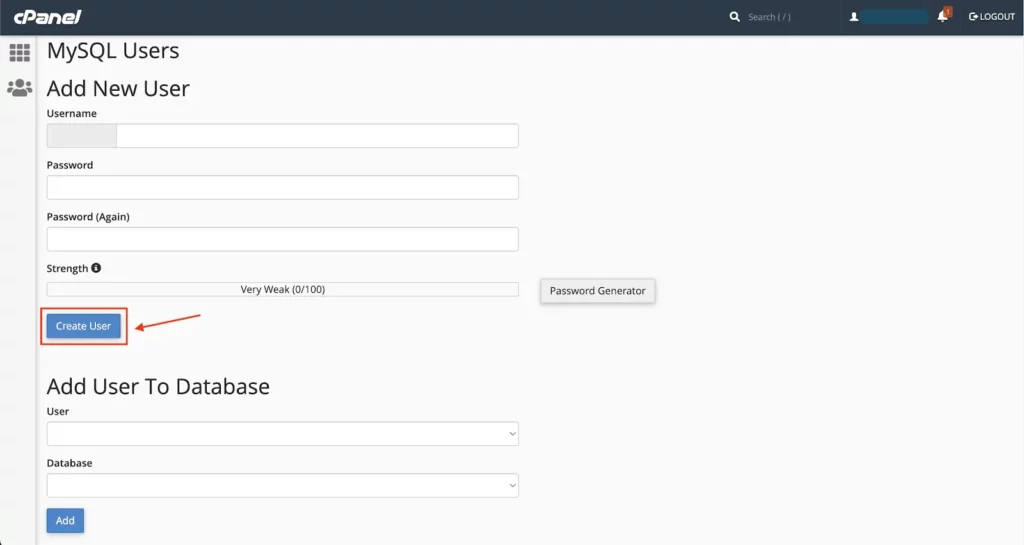 Foodgo Doc Admin Application Create User For Database SS