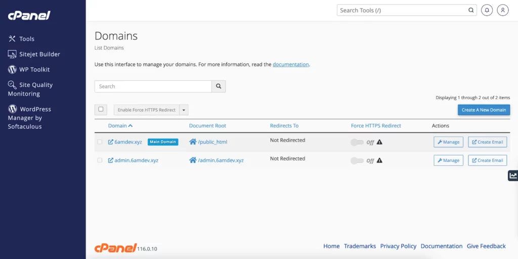 Foodgo Doc Admin Application Domain Configuration SS