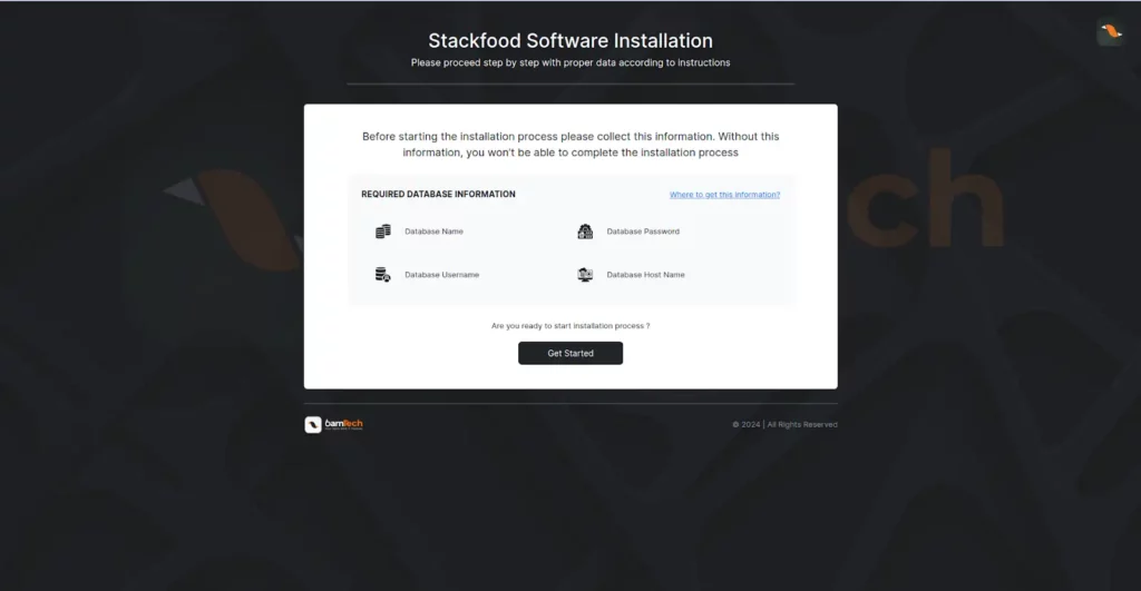 Foodgo Doc Admin Software Installation Page SS