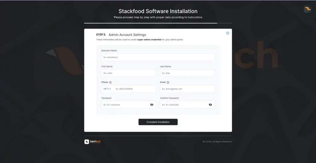 Foodgo Doc Admin Software Installation Step 05 SS
